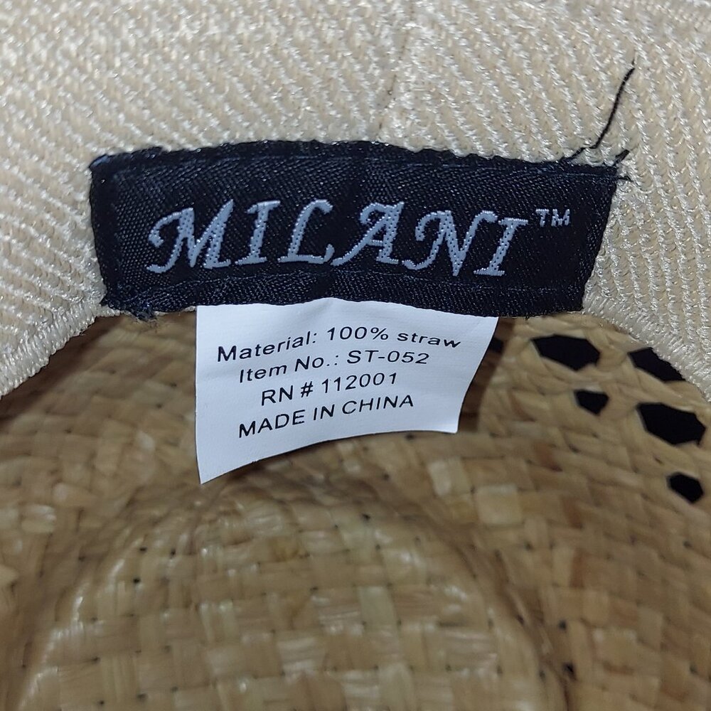 NWOT MIlani 100% Staw Cowgirl hat - Picture 4 of 7